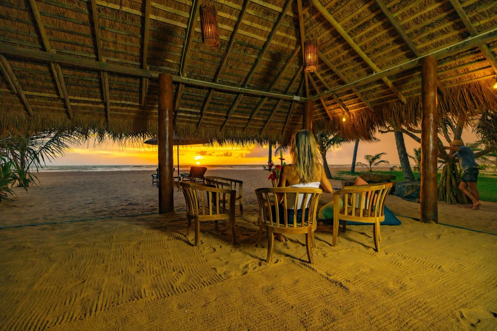 Strandhütte der Villa Lanka Flair am Ozean